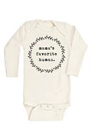 Tenth & Pine Mamas Favorite Human Organic Cotton Bodysuit Natural at Nordstrom,