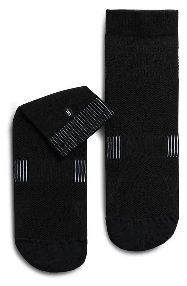 On Ultralight Crew Socks in Black/White at Nordstrom, Size Large