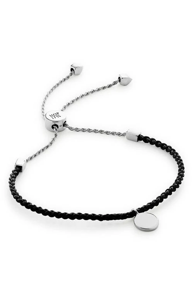 Monica Vinader Linear Disc Friendship Bracelet in Sterling Silver at Nordstrom