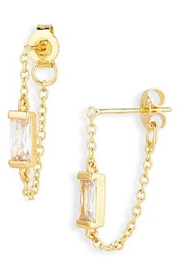 BP. Cubic Zirconia Ear Jackets in 14K Gold Dipped at Nordstrom