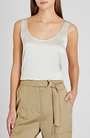 Club Monaco Silk Charmeuse Tank 255 - Champagne/Champagne at Nordstrom,