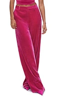 Good American Velvet Wide Leg Trousers Love Potion007 at