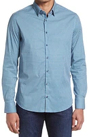 Stone Rose Men's Medallion Print Stretch Button-Up Shirt in Blue at Nordstrom, Size X-Large