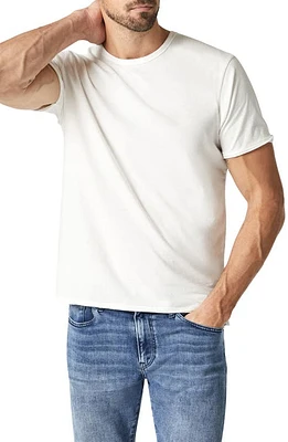 Mavi Jeans Raw Edge Cotton T-Shirt Blanc De at Nordstrom,