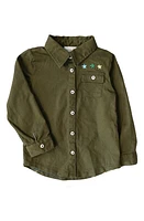 Miki Miette Kids' Tatum Safari Cotton Shirt Jacket at Nordstrom,