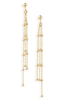 Bony Levy 14K Gold Beaded Fringe Drop Earrings in 14K Yellow Gold at Nordstrom