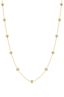 Bony Levy Mykonos 14K Gold Bead Station Necklace in 14K Yellow Gold at Nordstrom, Size 18