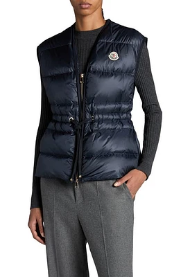 Moncler Nai Down Puffer Vest Dark Navy Blue at Nordstrom,