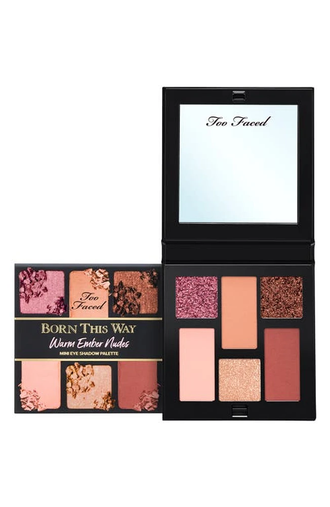 Too Faced Born This Way Mini Eyeshadow Palette in Warm Ember Nudes at Nordstrom