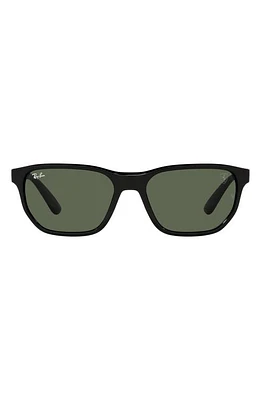 Ray-Ban x Scuderia Ferrari 57mm Irregular Sunglasses in Black at Nordstrom