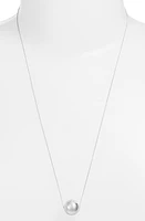 Jenny Bird Aurora Imitation Pearl Pendant Necklace in High Polish Silver at Nordstrom