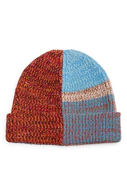 Waste Yarn Project x Celia Pym Colorblock One of a Kind Beanie in Red Multi at Nordstrom