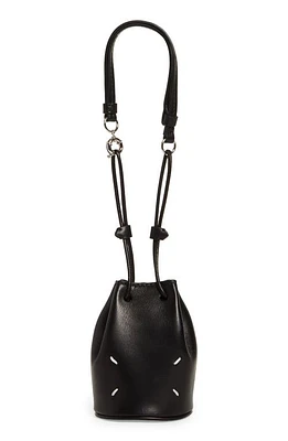 Maison Margiela Micro Tabi Leather Bucket Bag in Black at Nordstrom