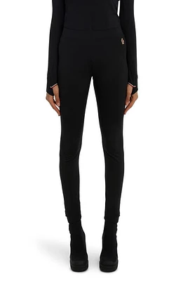 Moncler Grenoble Raw Hem Leggings in Black at Nordstrom, Size Large