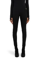 Moncler Grenoble Raw Hem Leggings in Black at Nordstrom, Size Large