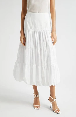 Cinq à Sept Pyper Tiered Bubble Skirt White at Nordstrom,