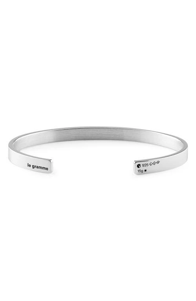 le gramme Men's 15G Polished Sterling Silver Ribbon Cuff Bracelet at Nordstrom,