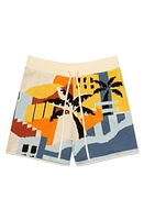 MAVRANS Havana Sunset Knit Shorts Tan Multi at Nordstrom,