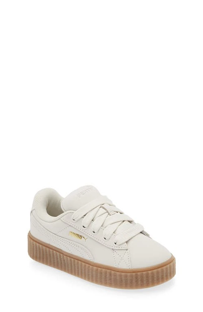 PUMA x FENTY Kids' Creeper Phatty Sneaker Warm White-Puma Gold-Gum at Nordstrom