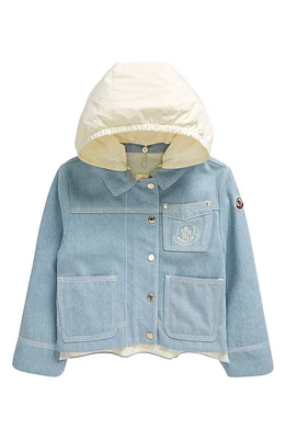 Moncler Kids' Esbly Denim Jacket Celestial Blue at Nordstrom,