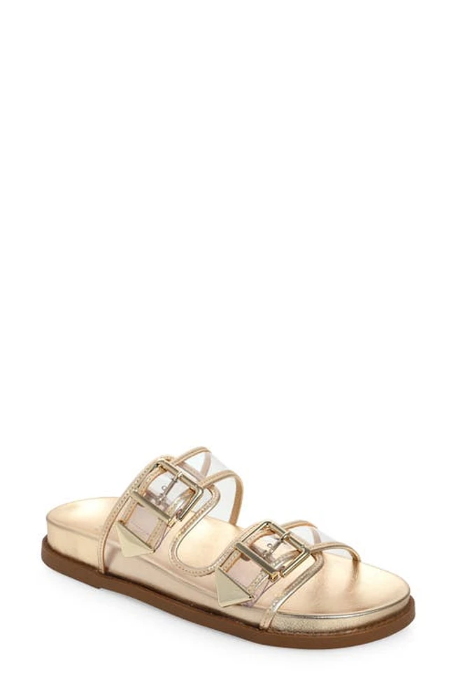 Schutz Naomi Slide Sandal Transparente/Platina at Nordstrom,