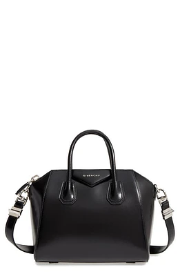 Givenchy Small Antigona Box Leather Satchel in Black at Nordstrom