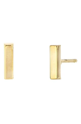 Bony Levy 14K Gold Bar Stud Earrings in Yellow Gold at Nordstrom