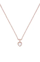 Ted Baker London Hannela Crystal Heart Pendant Necklace in Rose Gold/Crystal at Nordstrom