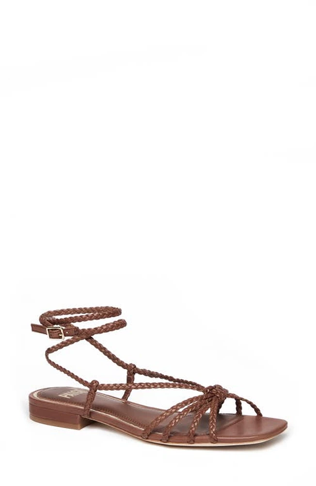 PAIGE Deanna Ankle Strap Sandal Whisky at Nordstrom,