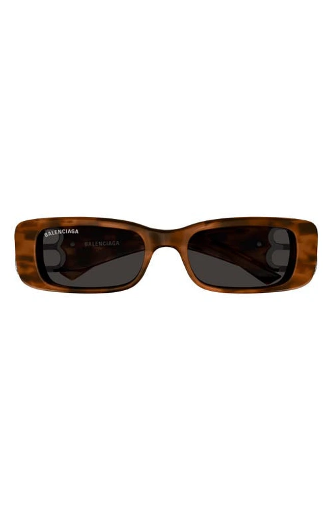 Balenciaga 51mm Rectangular Sunglasses in Havana at Nordstrom