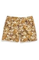 Billy Reid Camellia Moore Hybrid Swim Trunks Olive Multi at Nordstrom,