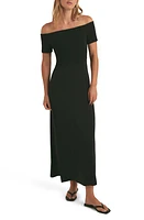 Favorite Daughter the Genevieve Off Shoulder Maxi Dress Black at Nordstrom,