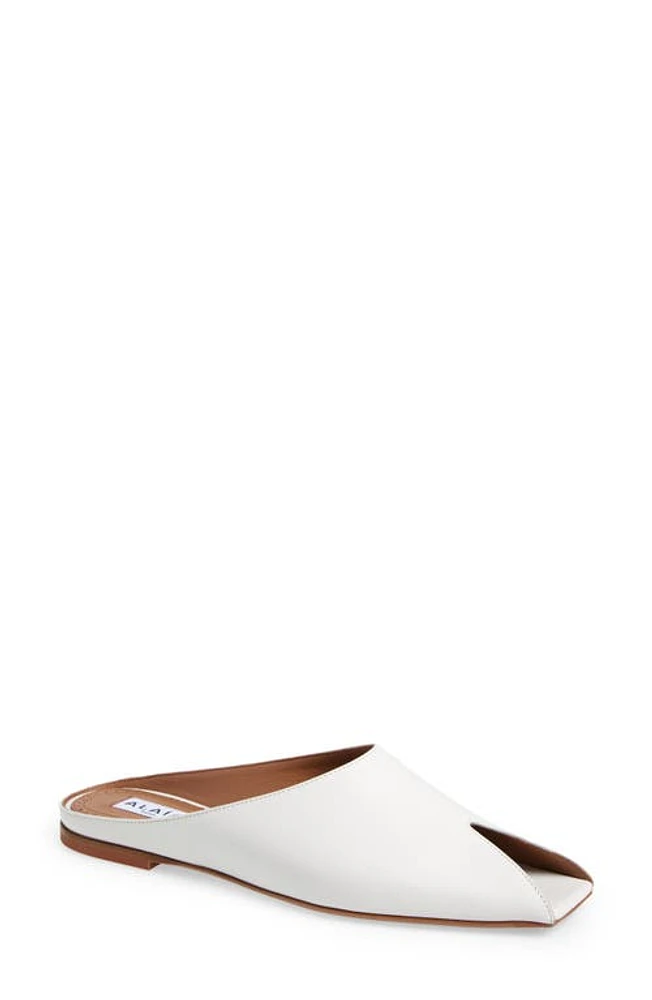 Alaïa Spike Peep Toe Mule Blanc Casse at Nordstrom,