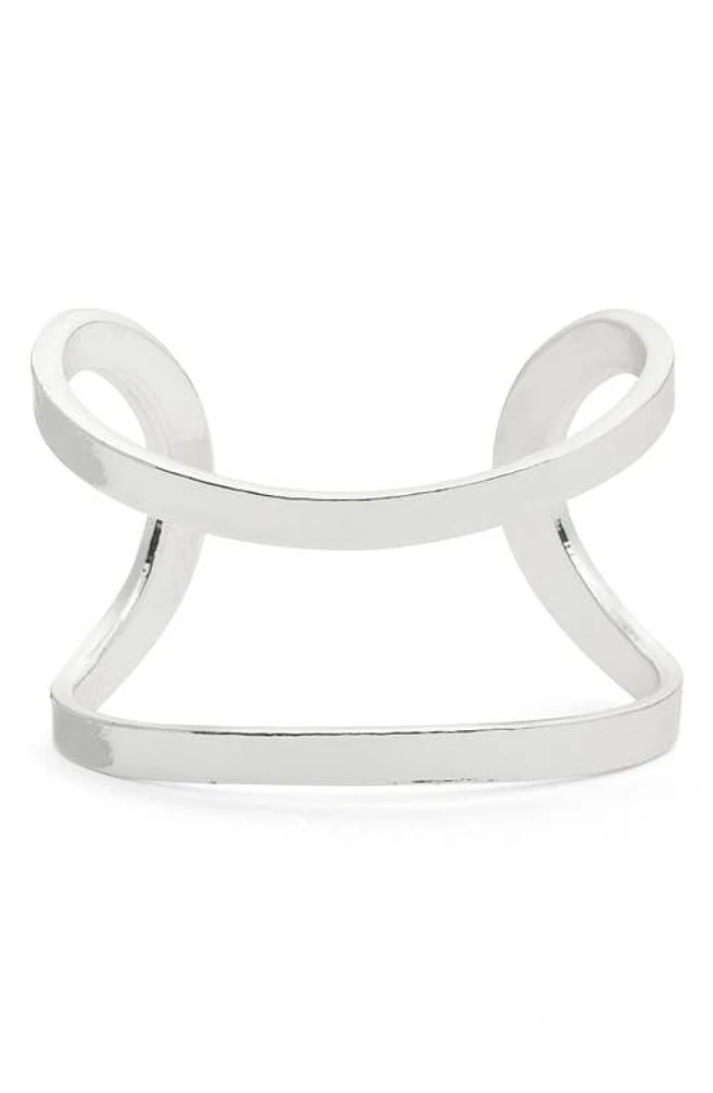 Karine Sultan Elise Minimalist Cuff in Silver at Nordstrom