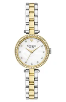 Kate Spade New York holland crystal bracelet watch, 28mm in Two Tone at Nordstrom, Size 28 Mm