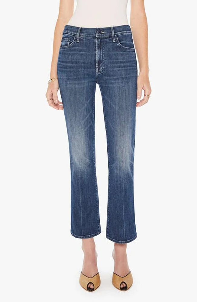 MOTHER The Outsider High Waist Ankle Bootcut Jeans Electric Souvenir at Nordstrom,