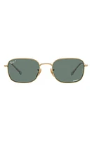 Ray-Ban 57mm Polarized Pillow Sunglasses in Polar Grey at Nordstrom