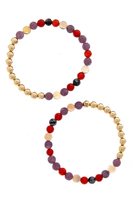 The Healer's Collection N62 Smooth Digestion Set of 2 Healer's Bracelets in Yellow Gold at Nordstrom