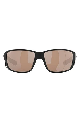 Costa Del Mar Pargo 60mm Mirrored Polarized Square Sunglasses in Copper Flash at Nordstrom