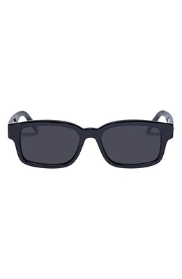 Le Specs Recarmito Rectangular Sunglasses in Black at Nordstrom