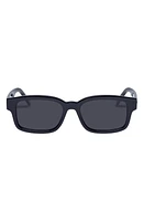 Le Specs Recarmito Rectangular Sunglasses in Black at Nordstrom