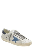 Golden Goose Super-Star Sneaker Light Silver/White/Blue at Nordstrom,