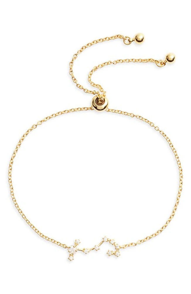 Sterling Forever Zodiac Bracelet in Gold Scorpio at Nordstrom