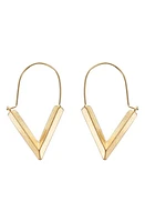 Panacea V-Hoop Threader Earrings in Gold at Nordstrom