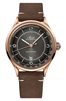 MIDO Baroncelli Automatic Bracelet Watch, 29mm in Brown/Black/Rose Gold at Nordstrom