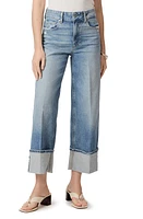 PAIGE Sasha Cuffed High Waist Wide Leg Jeans Storybook Distressed at Nordstrom,