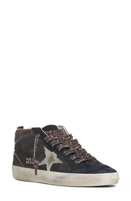 Golden Goose Mid Star Sneaker in Black/Ice/Silver at Nordstrom, Size 10Us