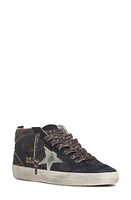 Golden Goose Mid Star Sneaker in Black/Ice/Silver at Nordstrom, Size 10Us