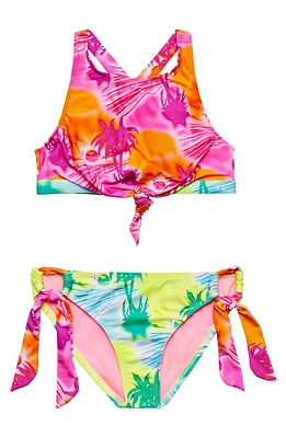 Beach Lingo Kids' Solar Eclipse Two-Piece Swimsuit Multi at Nordstrom,