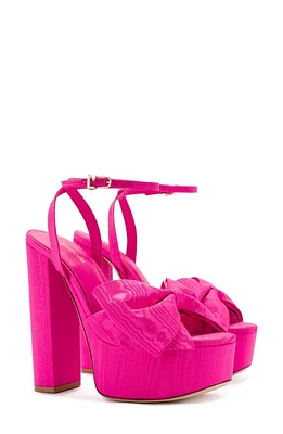 Larroudé Elle Ankle Strap Platform Sandal Medium Purple at Nordstrom,